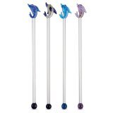 Dolphin Stirrers Glass set of 4
