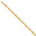 14k 8 Inch Solid Polished Flip-Flop Bracelet - Lobster Claw - JewelryWeb