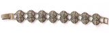 Girls Sterling Silver Costume Jewelry Link Bracelet Indian-Style 7.5 "