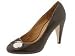 Type Z Button Nose | High Heels Brown Leather