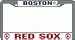 Sporting Goods : Boston Red Sox MLB Chrome License Plate Frame