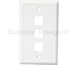 Channel Vision 3 Jack Ivory Gang Plates - Model 10-J-3GI 3-Port