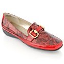 Bellini; Snake-Embossed Patent Loafers