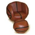 Kids Swivel Basketball Chair with Ottoman by Living Quarters