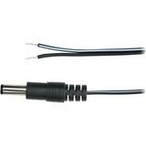 Status Plug-To-Stripped Ends Cable - 2.1mm Male Power Plug To Bare Wire two-Lead, 4'