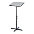 Adjustable Speaker Stand, Wood Laminate Top, 21w x 21d, Gray (SAF8921GR)