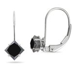 11o5mNXDWkL. SL160  7.00 Cts Round AA Black Diamond Stud Earrings in Platinum