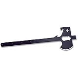 Ontario Knife Xtreme Rescue Series, Fixed Blade Entry Tool with S7 Steel Blade, Black with Black Handle, Overall Length 24.0.