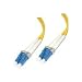 Cables To Go 28758 LC/ LC Duplex 9/125 Single-Mode Fiber Patch Cable (3 Meters, Yellow)