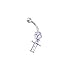 Stainless Steel Initial "T" Belly Ring with Clear CZ