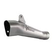 06-12 YAMAHA YZF-R6: AKRAPOVIC SLIP-ON EXHAUST - TITANIUM MEGAPHONE (LARGE) (SILVER)