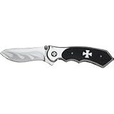 Maxam Liner Lock Knife w/ Laser Etched Flames on Blade