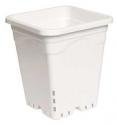 12x12 Square White Pot, 12 Tall, 24 per case