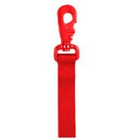Four Paws Nylon Double Handle Dog Leash / Lead (Red, 6 ft. L x 1 Inch W)