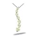 Eye Catching Curved Journey Pendant with Natural Diamonds Fancy Yellow Color Enhanced