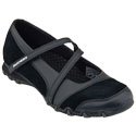 Skechers Women's Bikers-Step-Up Mary Jane Sneaker, Black/Charcoal, 11 M