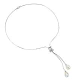 18K South Sea Drop Pearls Diamond Necklace