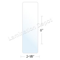 10 Mil Small Bookmark Thermal Laminating Pouches, 2 1/8 X 6, 200/box (10BIXP)