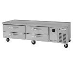 84 in Refrigerated Counter, Work Top, 2 Section, 4 Drawers