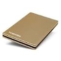 Toshiba StorE Stainless Steel 2.5 inch 250GB USB Hard Disk Drive 
			External (Gold) (PA4146E-1HB5)