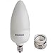 Sylvania 25986 9-Watt Compact Fluorescent B10 Light, 2-Pack