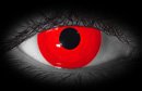 1 DAY USE Halloween Red Contact Lenses Total Red Out Design (PAIR)