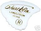 from LANDSTROM SHARKFIN 10 Sharkfin guitar picks plectrums - white