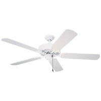 Monte Carlo 5DH52TW Designer Hugger 52-Inch 5-Blade Flush Mount Ceiling Fan with White and Country Pine Blades, Textured White