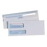 Quality Park Double Window Security Tint #8 5/8 White Check Envelopes 500 Count (24532)