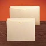 Recycled Manila File Jackets, Single-Pli Tab, Flat, Letter, 100/Box