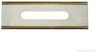 Razor Knife, 2.25" X .75" X .015" thick, Diamond Black with Ceramic Coating material, Slotted Razor Blade, Pack of 1