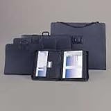 Safco 3039BL Heavy-duty vinyl art portfolio zippered on 3 sides, for 36 x 24 inserts, black