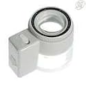 B&A-Loupe de bijoutier 7X~8X avec éclairage à DEL et règle à mesurer