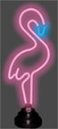 Flamingo (Pink/Blue Neon) (19h x 7w x 6d)