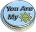 You Are My Sunshine Floating Charm for Heart Lockets