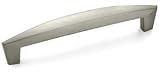 Amerock BP27017-G10 Creased Bow Pull 128 mm Center, Satin Nickel