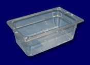 Top Notch Clear Forth Size Food Storage Container - 4in. Deep