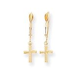 Sardelli - 14k Leverback Cross Dangle Earrings