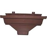 3 x 4 Brown Gutter Drop Outlet