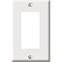 Leviton 021-80401-00W Decora 1-Gang Wallplate, White