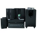 Onkyo HT-S5100 - Home theater system with iPod cradle - 7.1 channel - silver