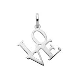 14kt. White Gold Love Charm