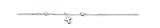 Sterling Silver 9 Box Chain With Cross Anklet