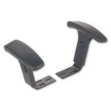 Interval Series Optional Adjustable T-Arms, Black, Poly Armcaps (ALEIN49AKA10B)