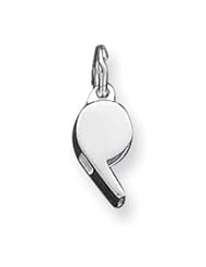 Sterling Silver Polished Whistle Charm QC5122"