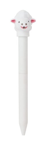 Best Price Kikkerland Sheep LED Ballpoint Pen, White (4411C)