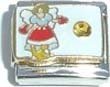Clearly Charming November Topaz Angel Birthstone Italian Charm