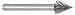 Carbide Cutter - Cone, 1/4 dia. #46-40125
