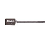 Shure WL93 Series Subminiature Condenser Lavalier Microphones,WL93- Black, with 4-foot Cable