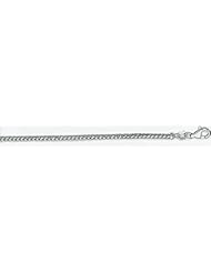 2mm White Gold Franco Diamond Cut Chain 22"
